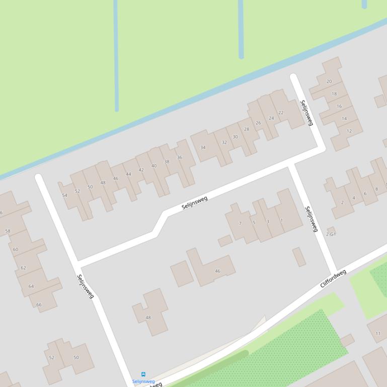 Kaart van de Selijnsweg.