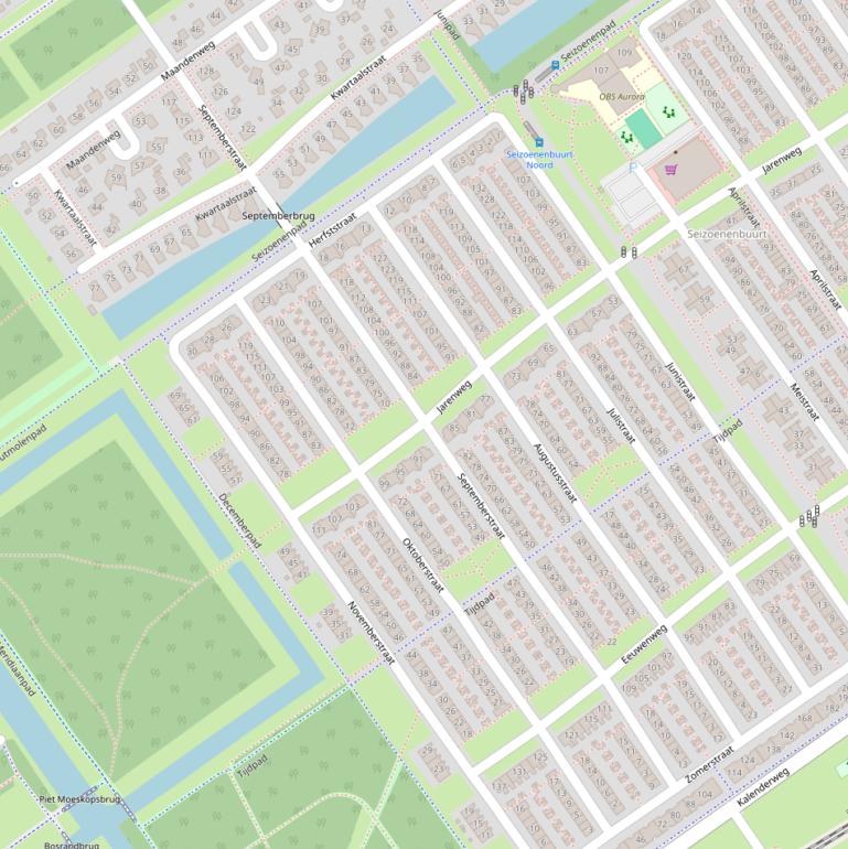 Kaart van de Septemberstraat.