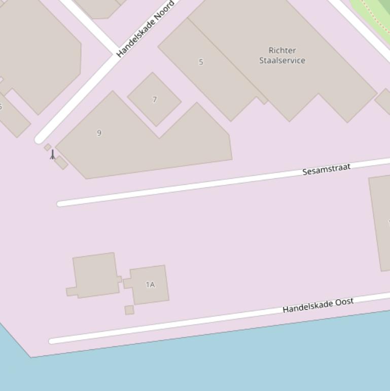 Kaart van de Sesamstraat.