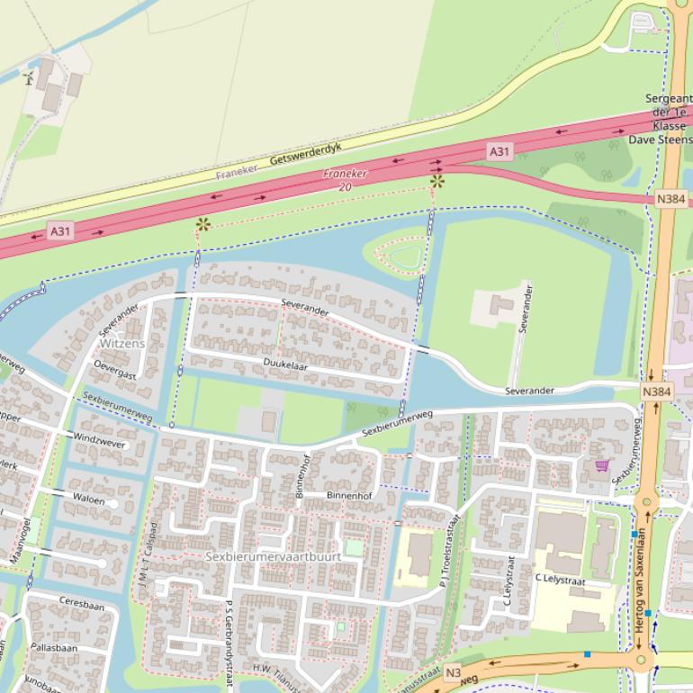 Kaart van  Severander.