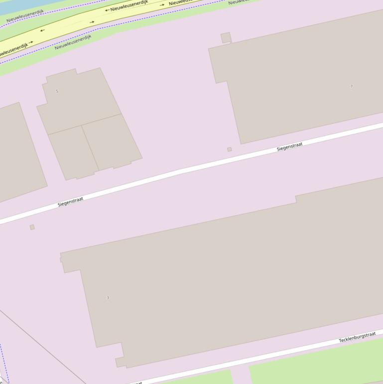 Kaart van de Siegenstraat.