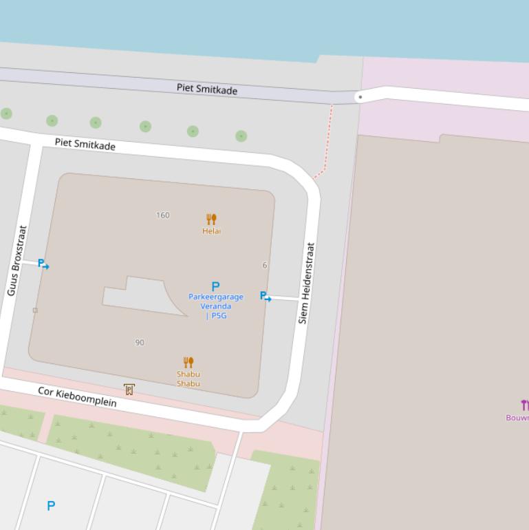 Kaart van de Siem Heidenstraat.