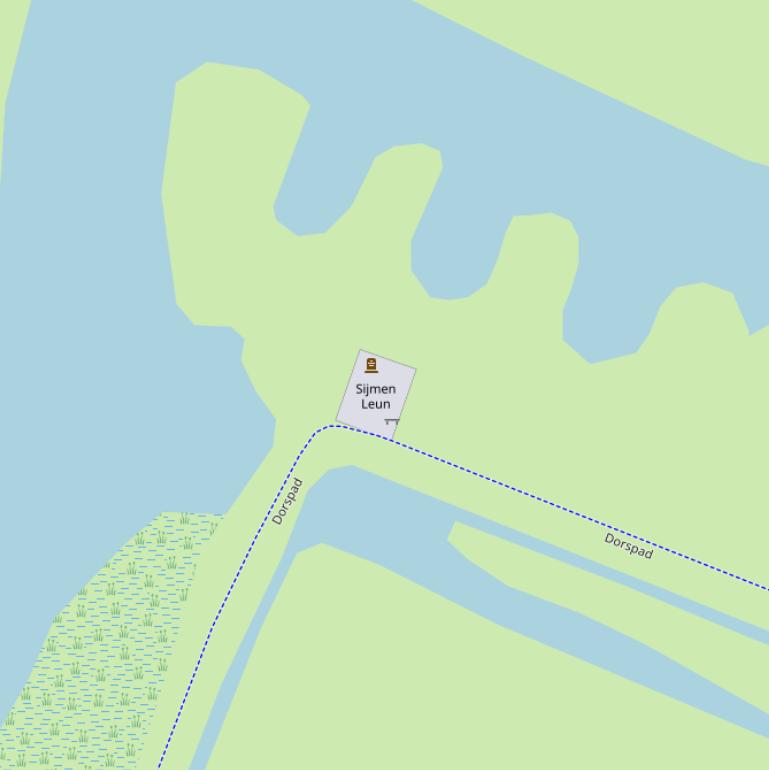 Kaart van  Sijmen Leun.