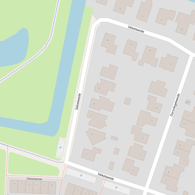 Kaart van de Sikkelweide.