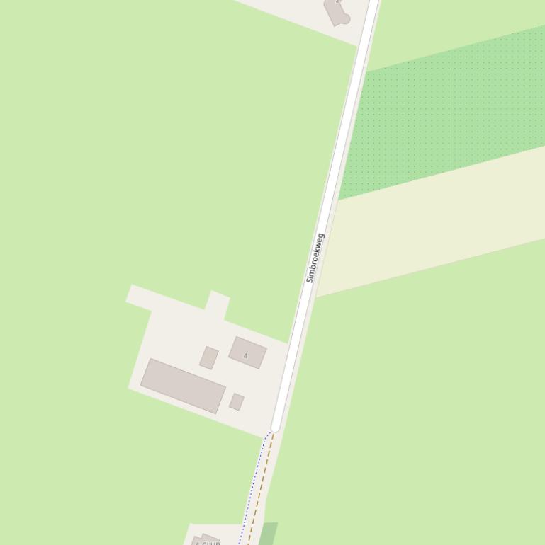 Kaart van de Simbroekweg.