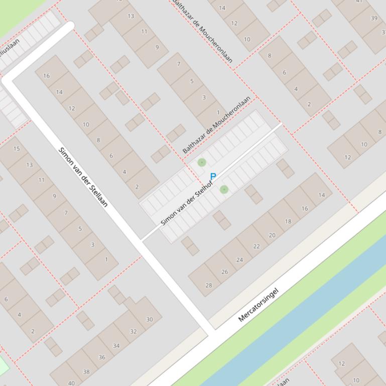 Kaart van de Simon van der Stelhof.