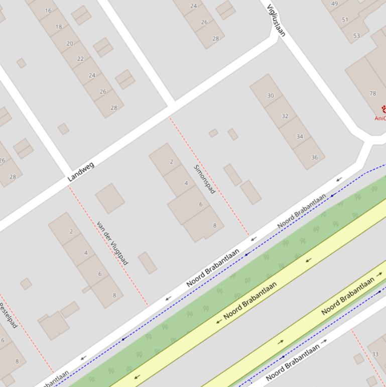 Kaart van het Simonspad.