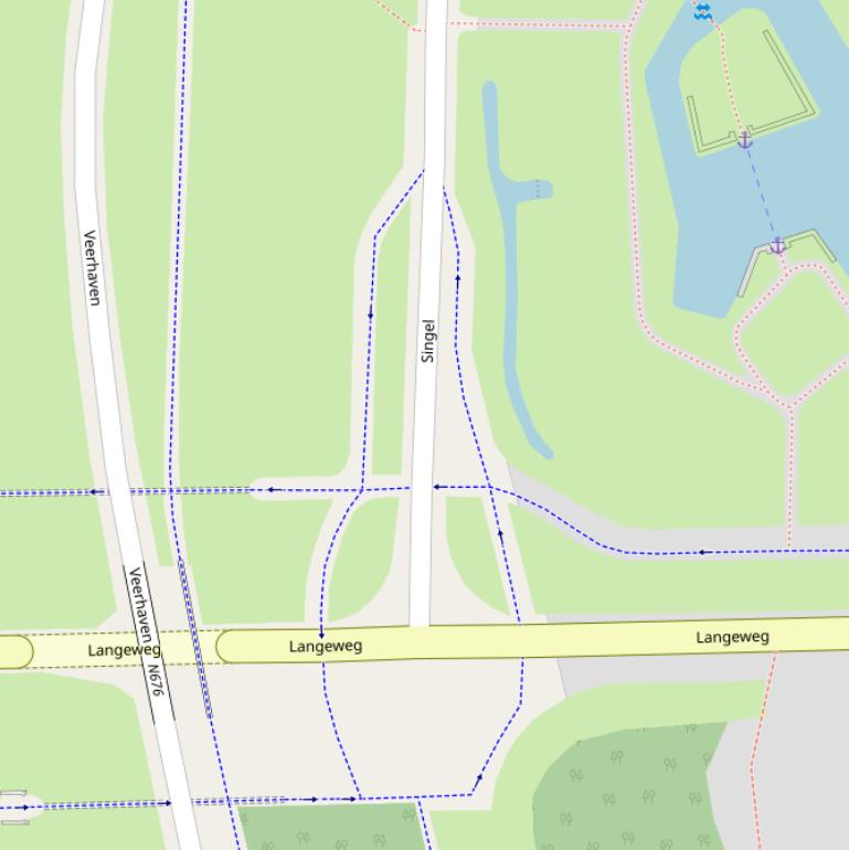 Kaart van  Singel.
