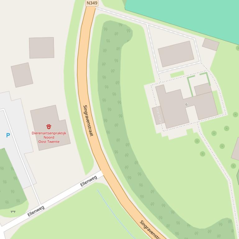 Kaart van de Singravenstraat.