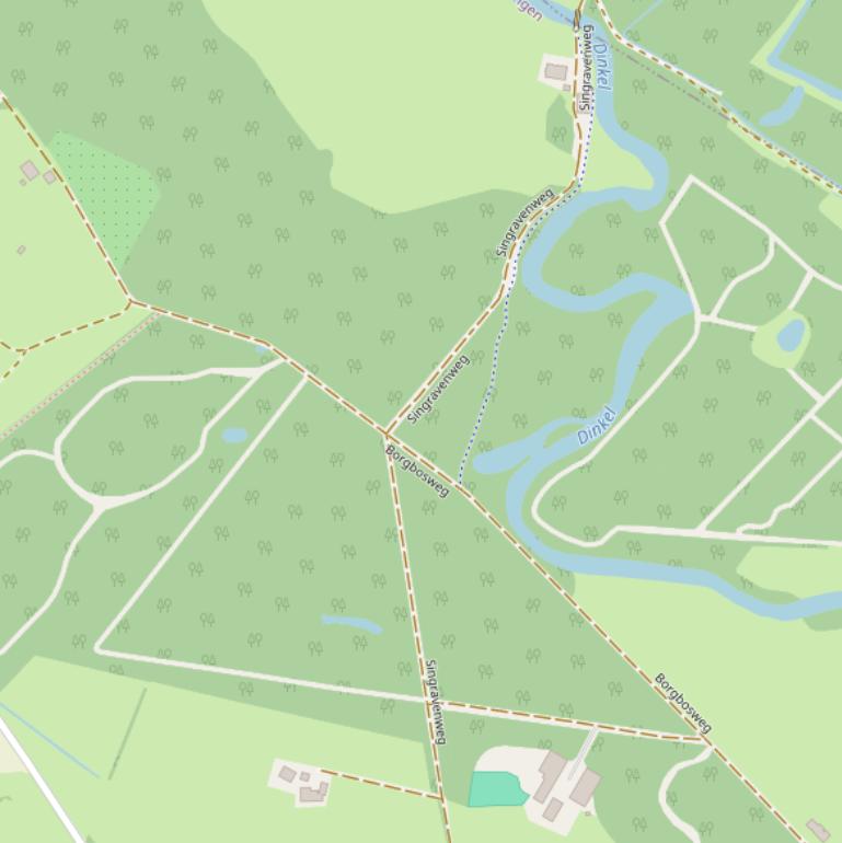 Kaart van de Singravenweg.