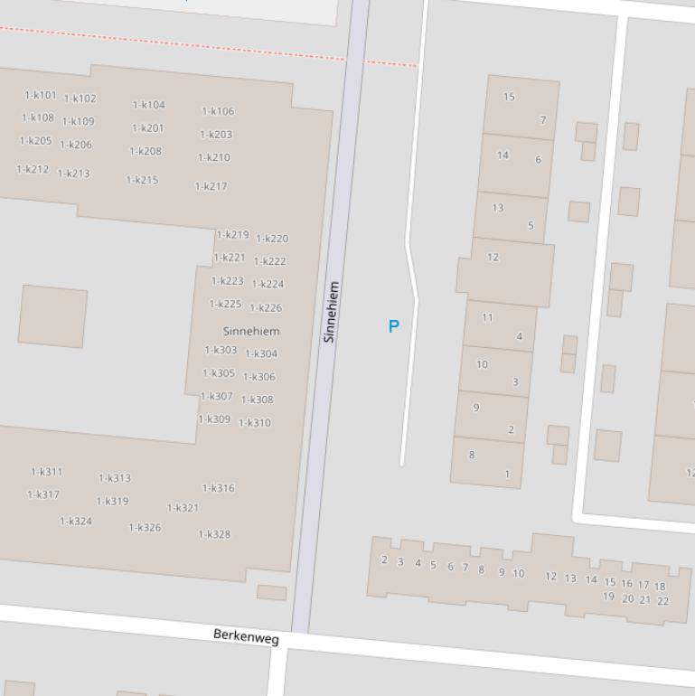 Kaart van  Sinnehiem.