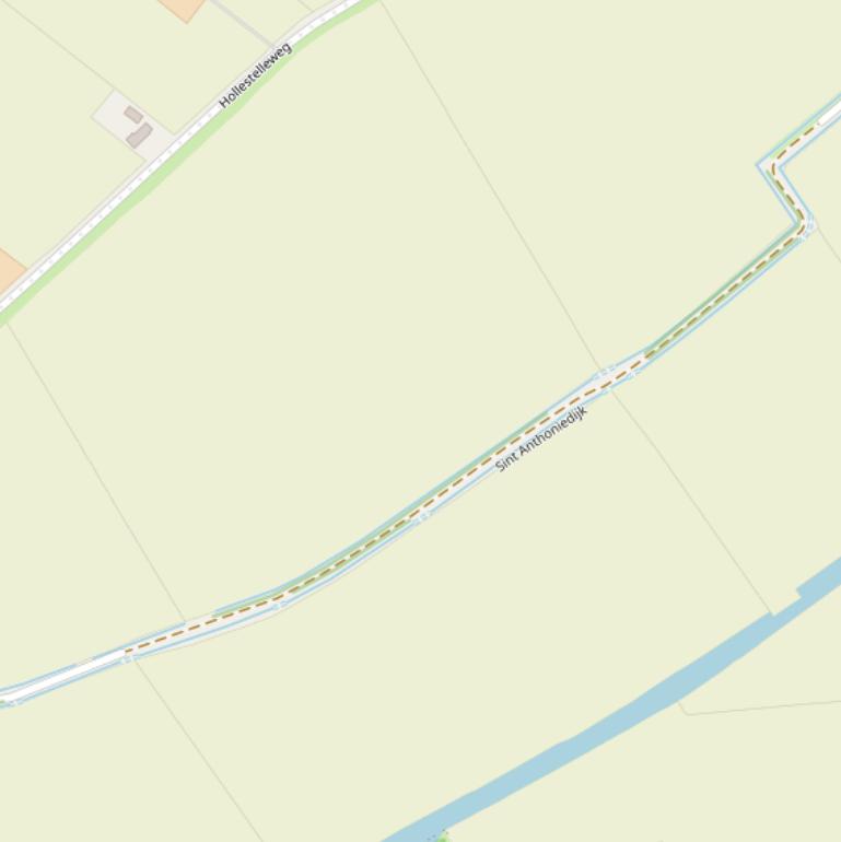 Kaart van de Sint Anthoniedijk.