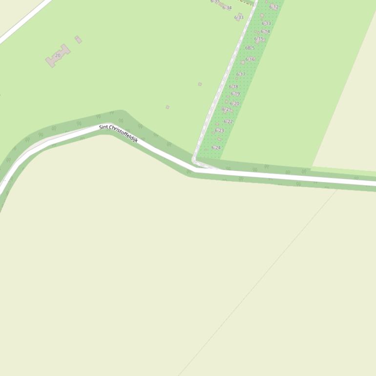 Kaart van de Sint Christoffeldijk.