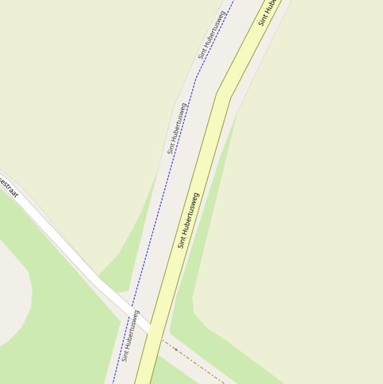 Kaart van de Sint Hubertusweg.