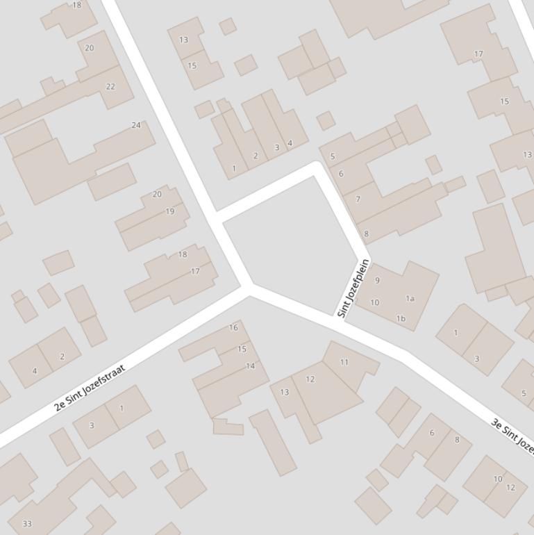 Kaart van het Sint Jozefplein.