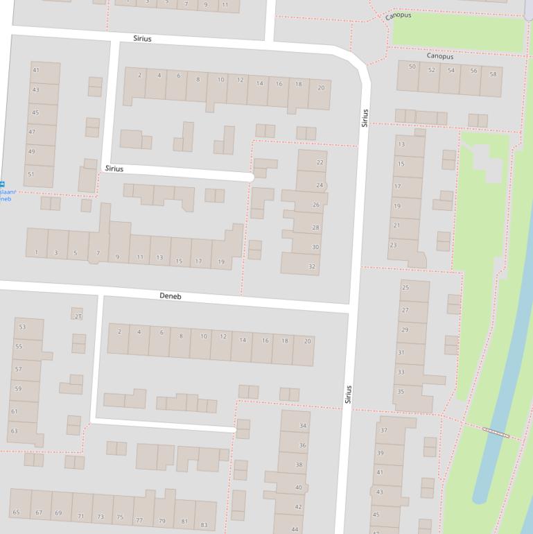 Kaart van  Sirius.