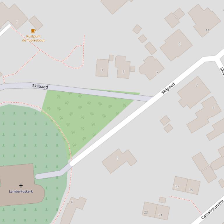 Kaart van  Skilpaed.