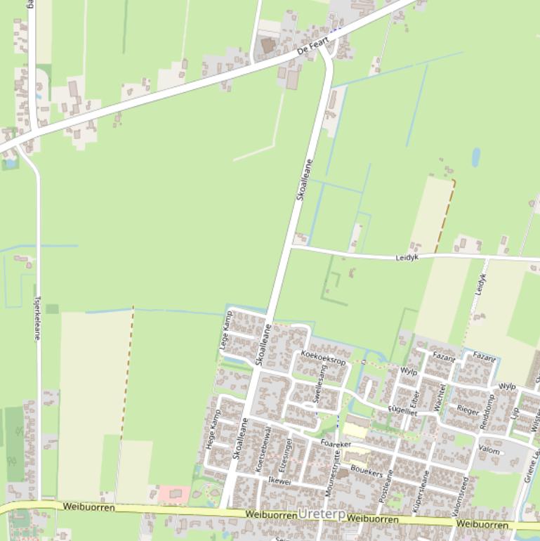 Kaart van  Skoalleane.