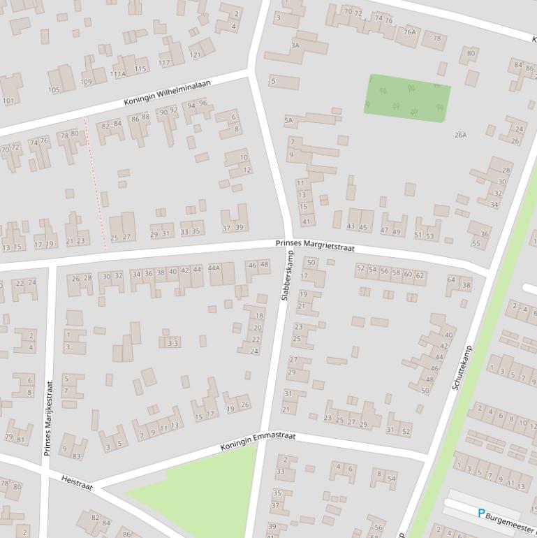 Kaart van  Slabberskamp.