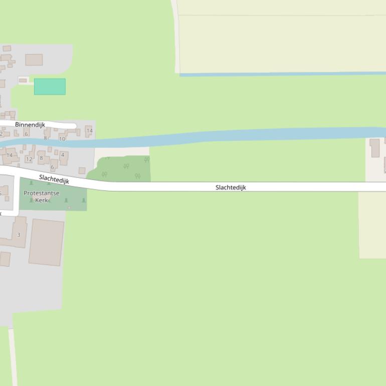 Kaart van de Slachtedijk.