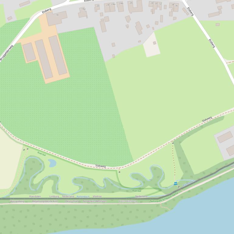 Kaart van de Slakweg.