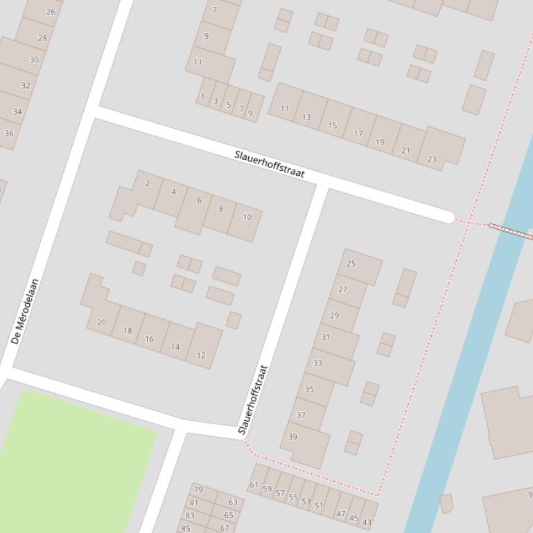 Kaart van de Slauerhoffstraat.