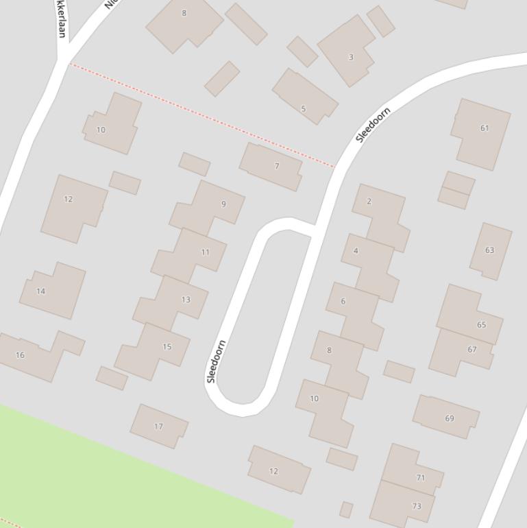 Kaart van  Sleedoorn.