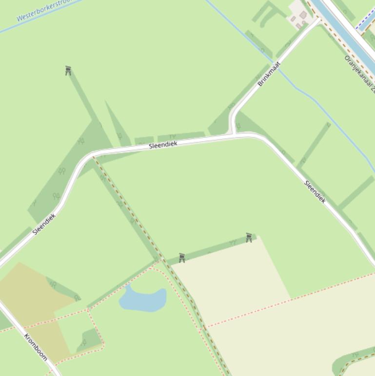 Kaart van  Sleendiek.