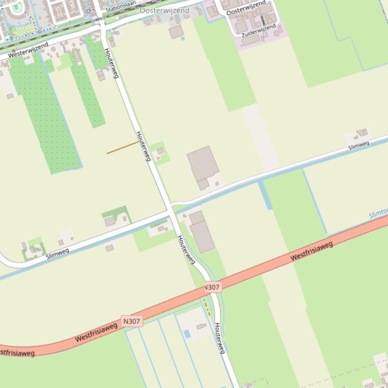 Kaart van de Slimweg.