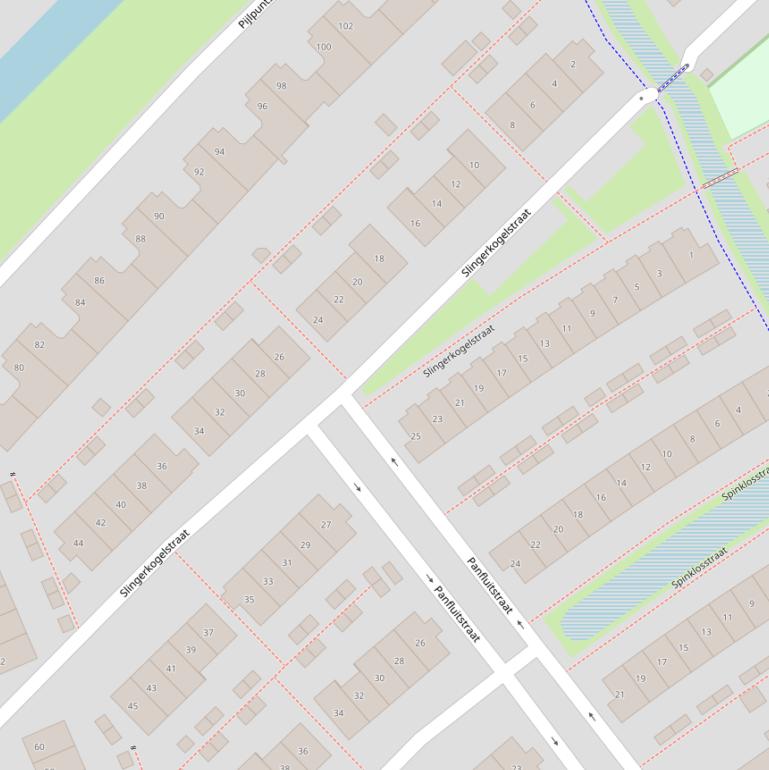 Kaart van de Slingerkogelstraat.