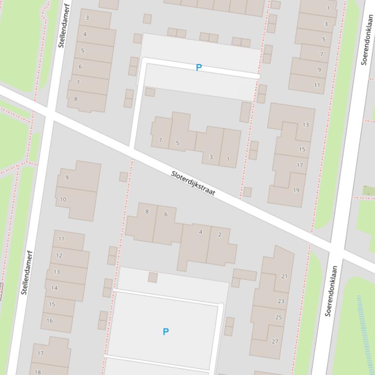 Kaart van de Sloterdijkstraat.