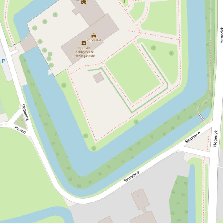 Kaart van  Slotleane.