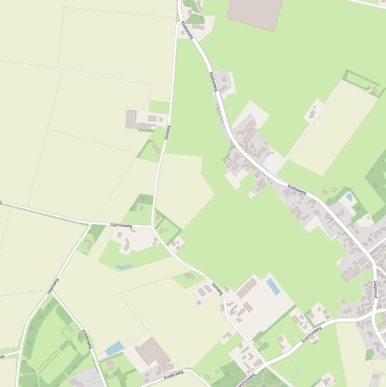 Kaart van de Slotweg.