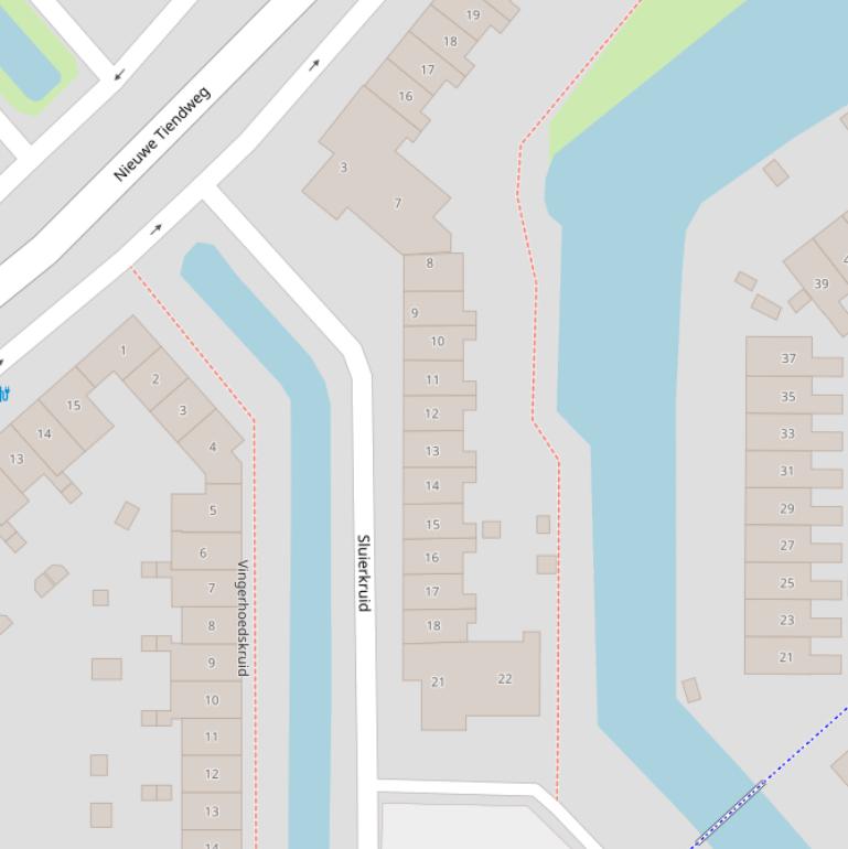 Kaart van  Sluierkruid.