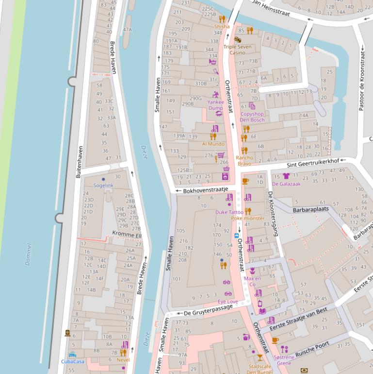 Kaart van  Smalle Haven.