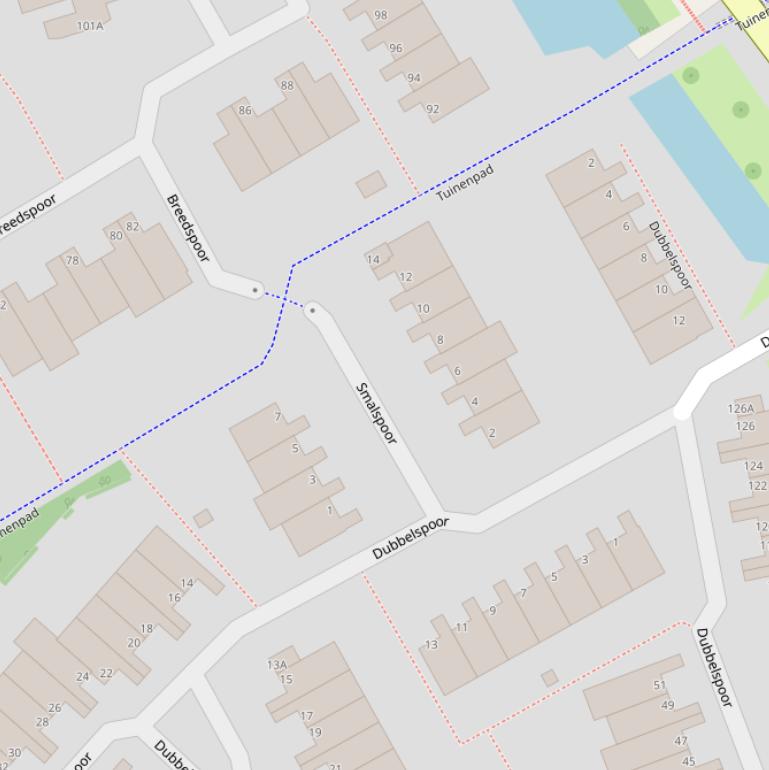 Kaart van  Smalspoor.