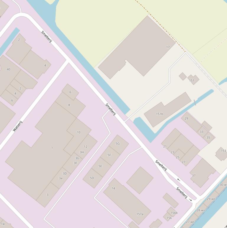 Kaart van  Smelterij.