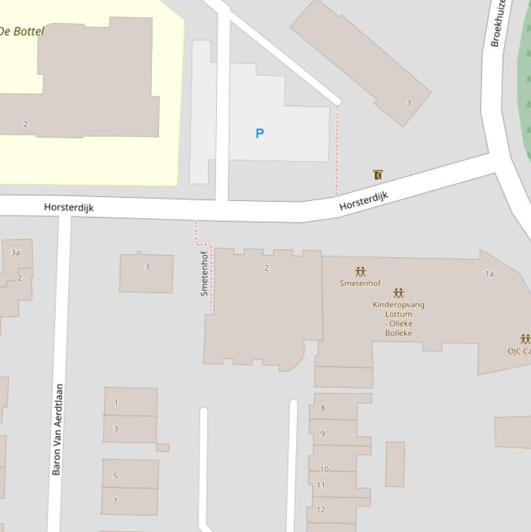 Kaart van de Smetenhof.