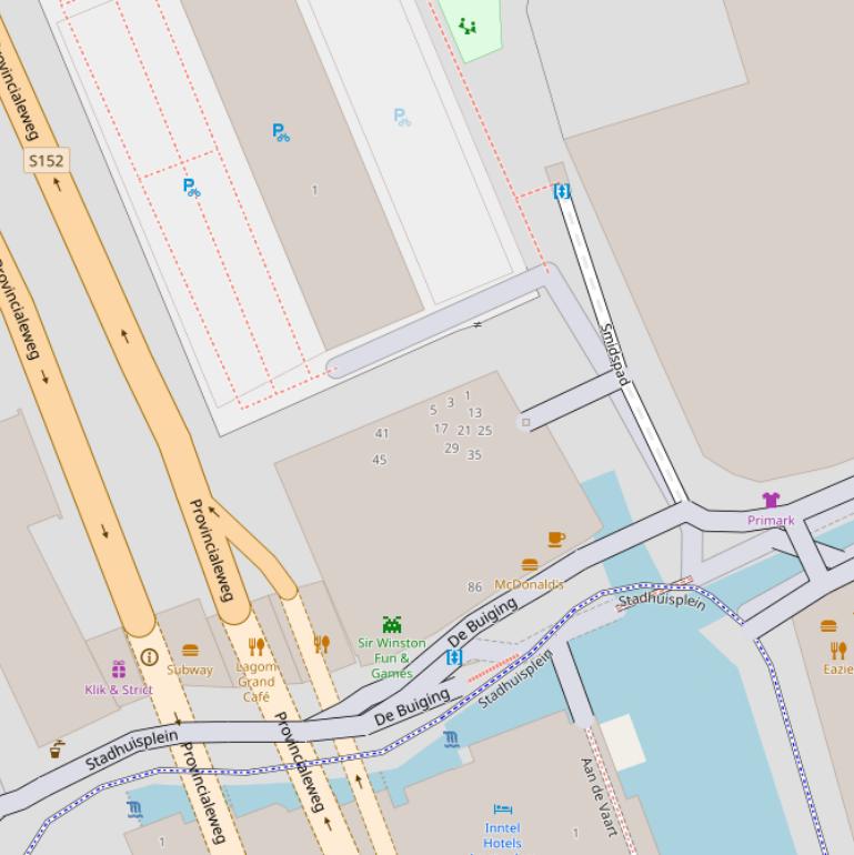 Kaart van het Smidspad.