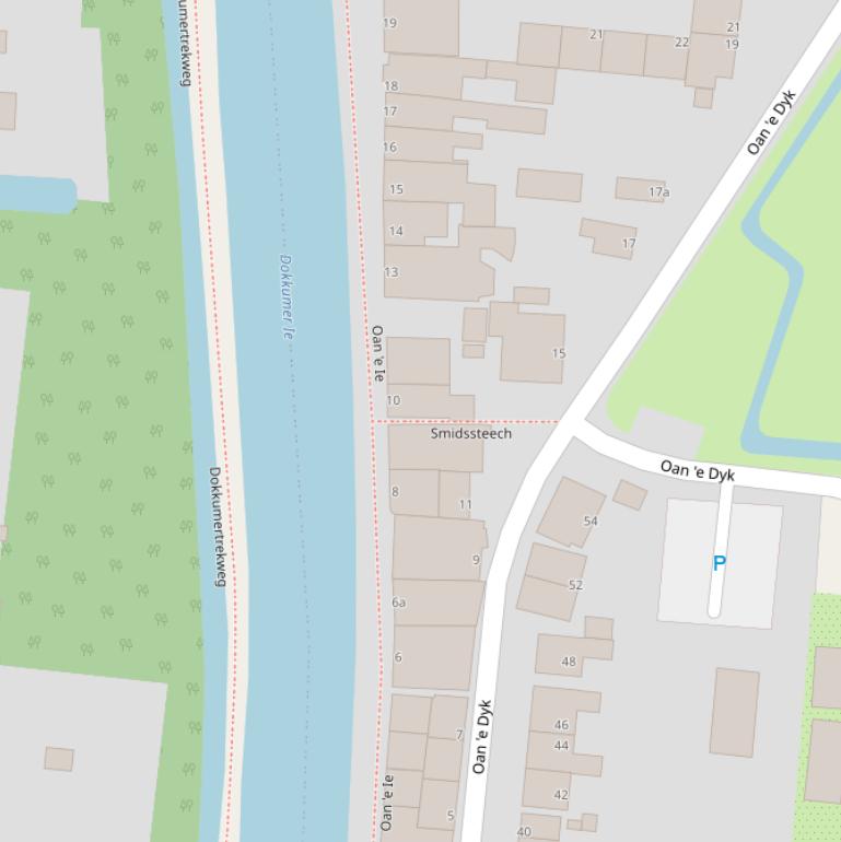 Kaart van  Smidssteech.