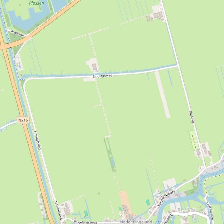 Kaart van de Smoutjesweg.