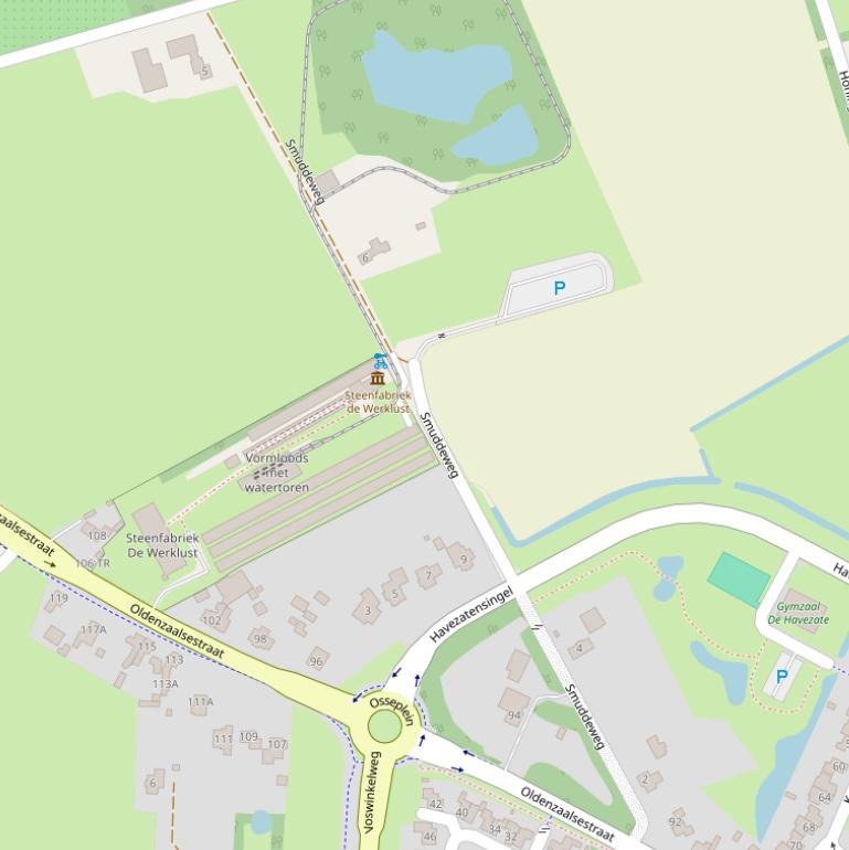 Kaart van de Smuddeweg.