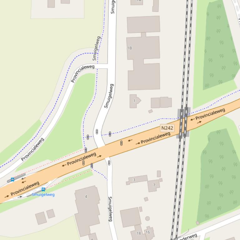 Kaart van de Smuigelweg.