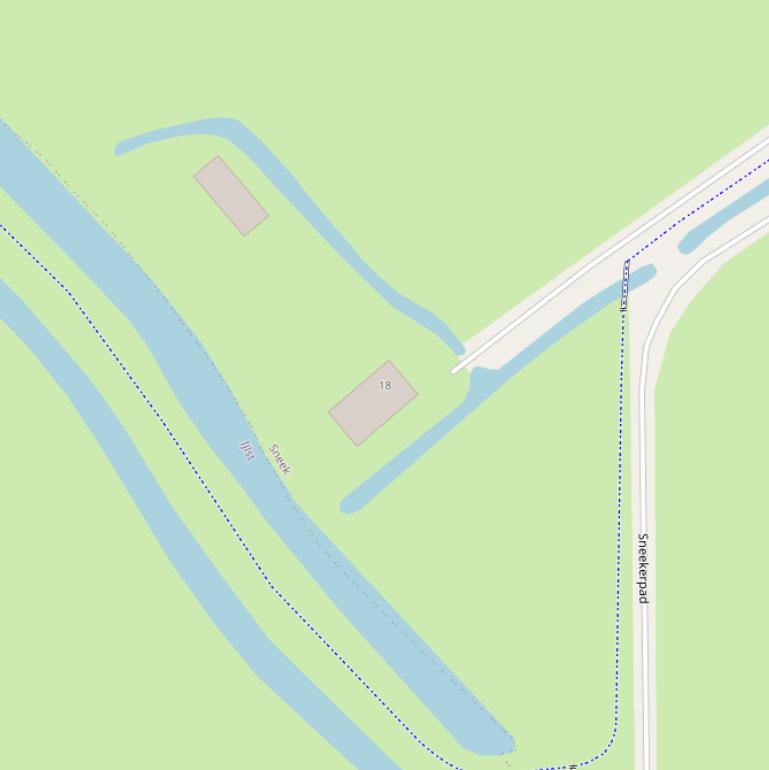 Kaart van het Sneekerpad.