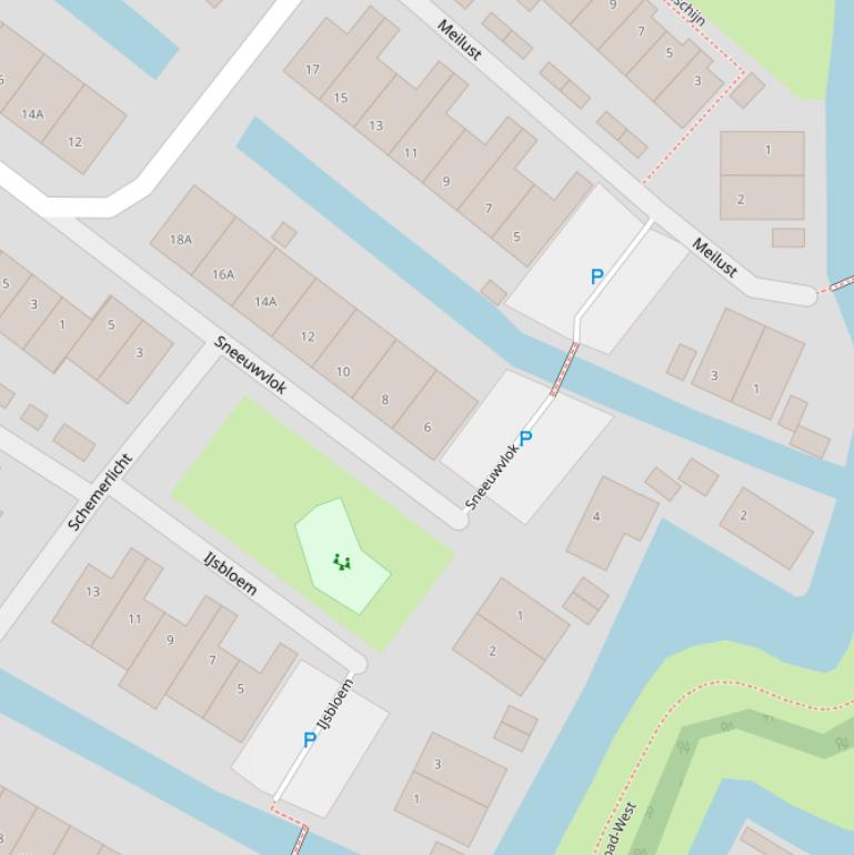 Kaart van  Sneeuwvlok.