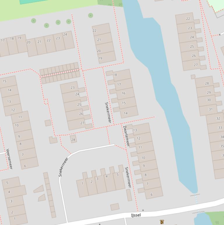 Kaart van  Snekermeer.