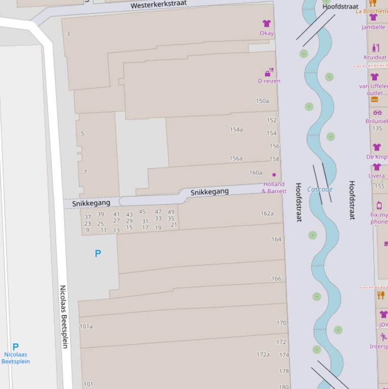 Kaart van  Snikkegang.