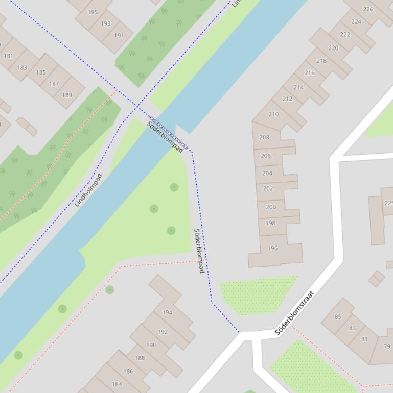 Kaart van het Söderblompad.