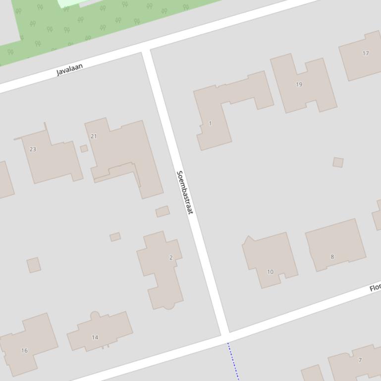 Kaart van de Soembastraat.