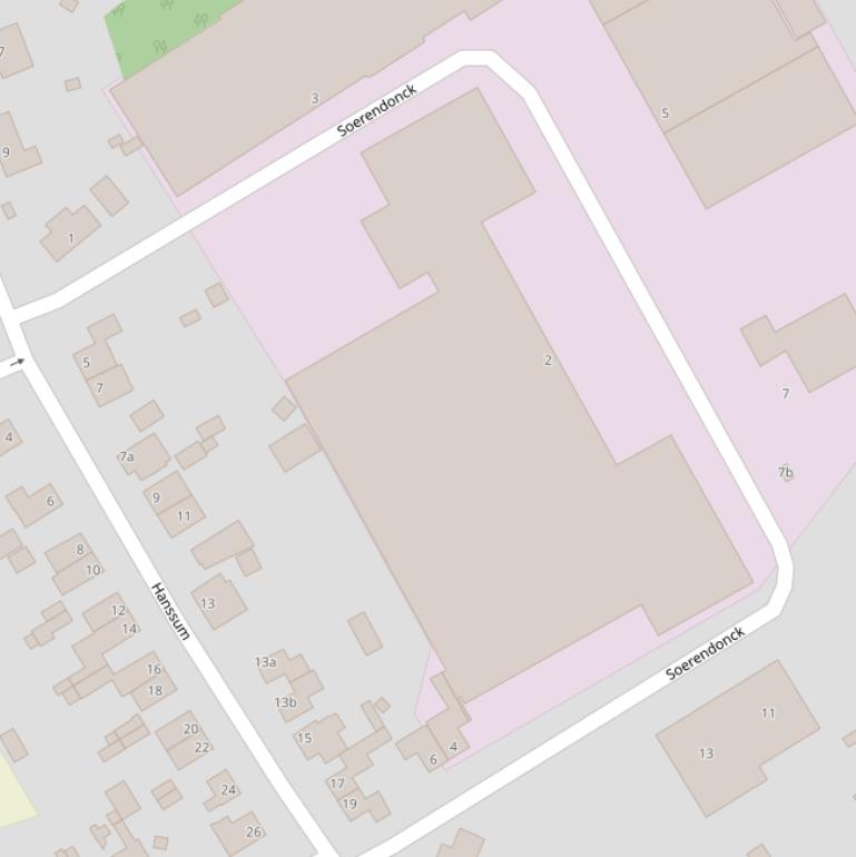 Kaart van  Soerendonck.